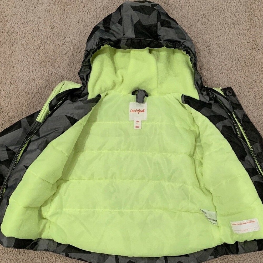 Toddler's Kid's Cat & Jack Puffer Jacket Coat 18M - Picture 6 of 8